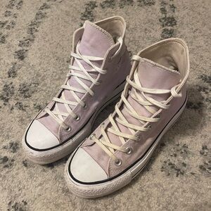 Purple platform converse